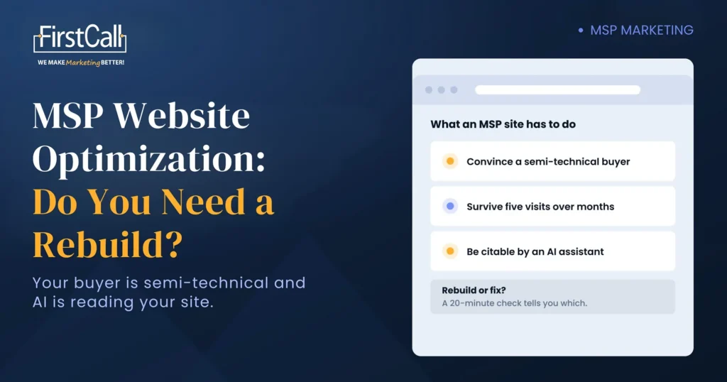 MSP Website Optimization Blog Banner